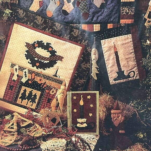 And The Stockings Were Hung Wall Quilt Ornaments Pattern 90401 By Fiber Mosaics - Picture 2 of 6